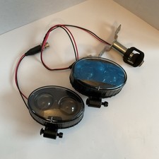 Qty 2 Jw Speaker 770b-12-110v Led Blue Spot Light See Photos Qty 2 Jw Speaker 770b-12-110v Led Blue Spot Light See Photos