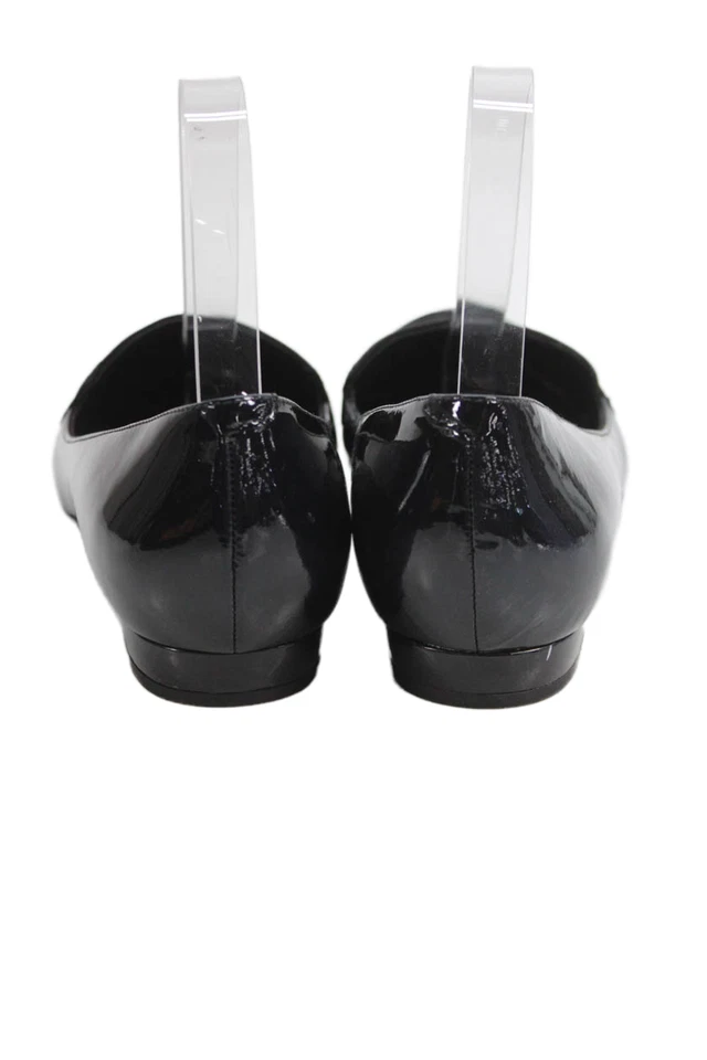 Pisos planos de ballet Astrid de charol para mujer Pour la Victoire negros talla 8 medianos Foto 4 de 4