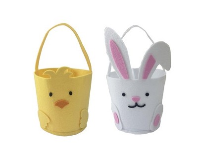 Filztasche zum Thema Ostern H23 cm - Hase oder Küken - Eiersuche Party Geschenke