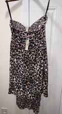 American Rag Large Cheetah Dress Strapless NWT