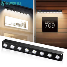 Solar Wall Light Outdoor 4/6/8LED Waterproof Solar Fence Sign Lights Garden Deco