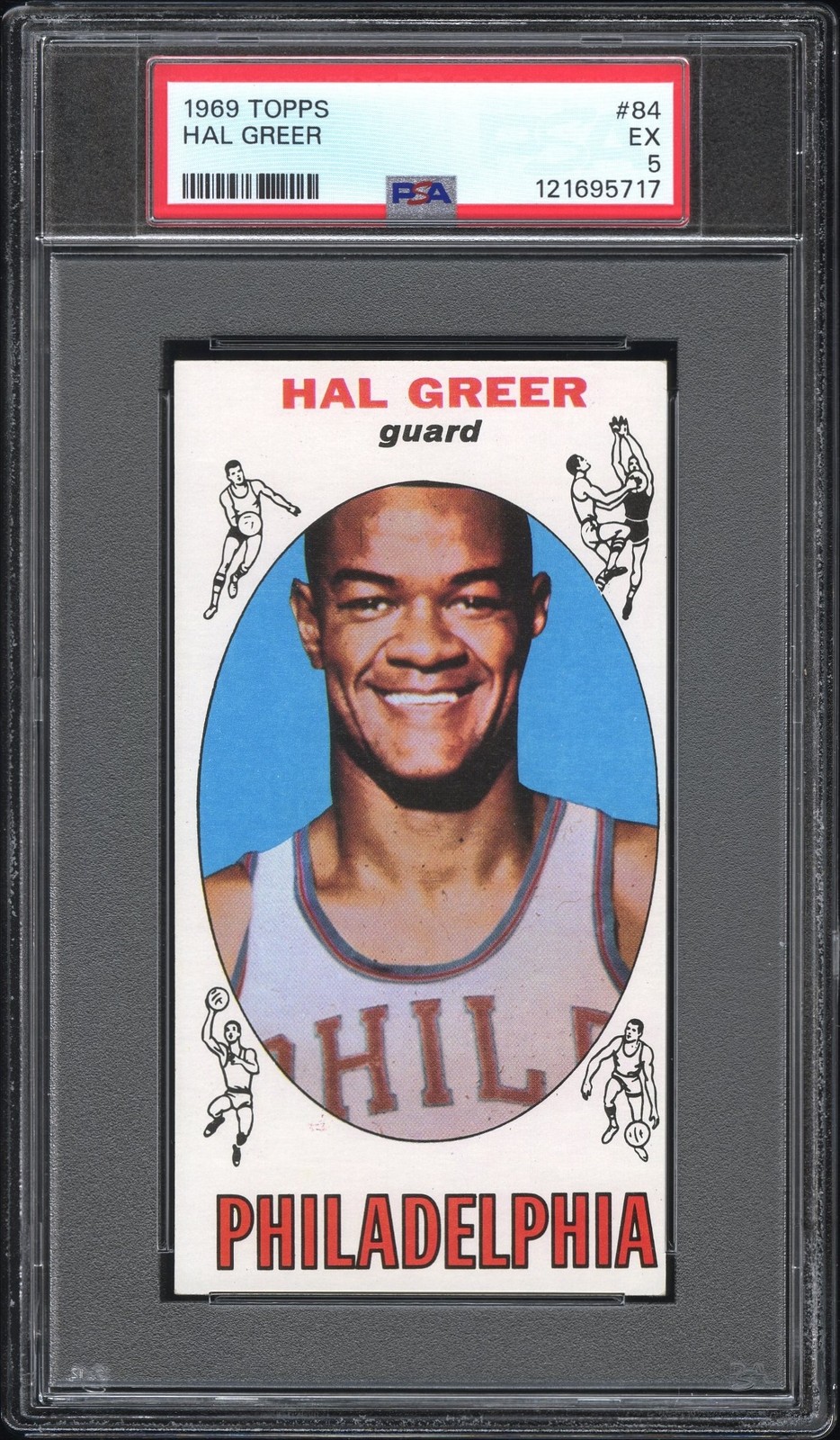 1969 TOPPS #84 HAL GREER PSA 5