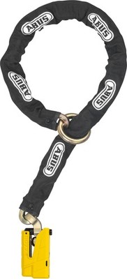 ABUS 99725 Granit 8077 Alarm Disc Lock Plus Chain, 120cm Loop, Security Level 18