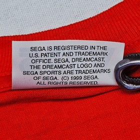 Sega Dreamcast Promo Shirt L 1999 Orange Logo Graphic Tee Retro Gaming Vintage