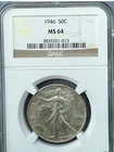 1946 Walking Liberty Half Dollar PCGS MS64 NCG certified .50 Coin USA-P FREESHIP