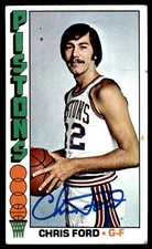 1976 Topps Basketball #29 Chris Ford Signed Autograph (no COA) (crease)