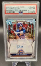 2023 Bowman Chrome Diego Mosquera 1st HTA Choice Refractor Auto #'d/150 PSA 10