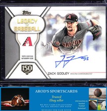 2019 Topps *Zack Godley **Card #LBA-ZG** AUTO #'d /150 INSERT GEM