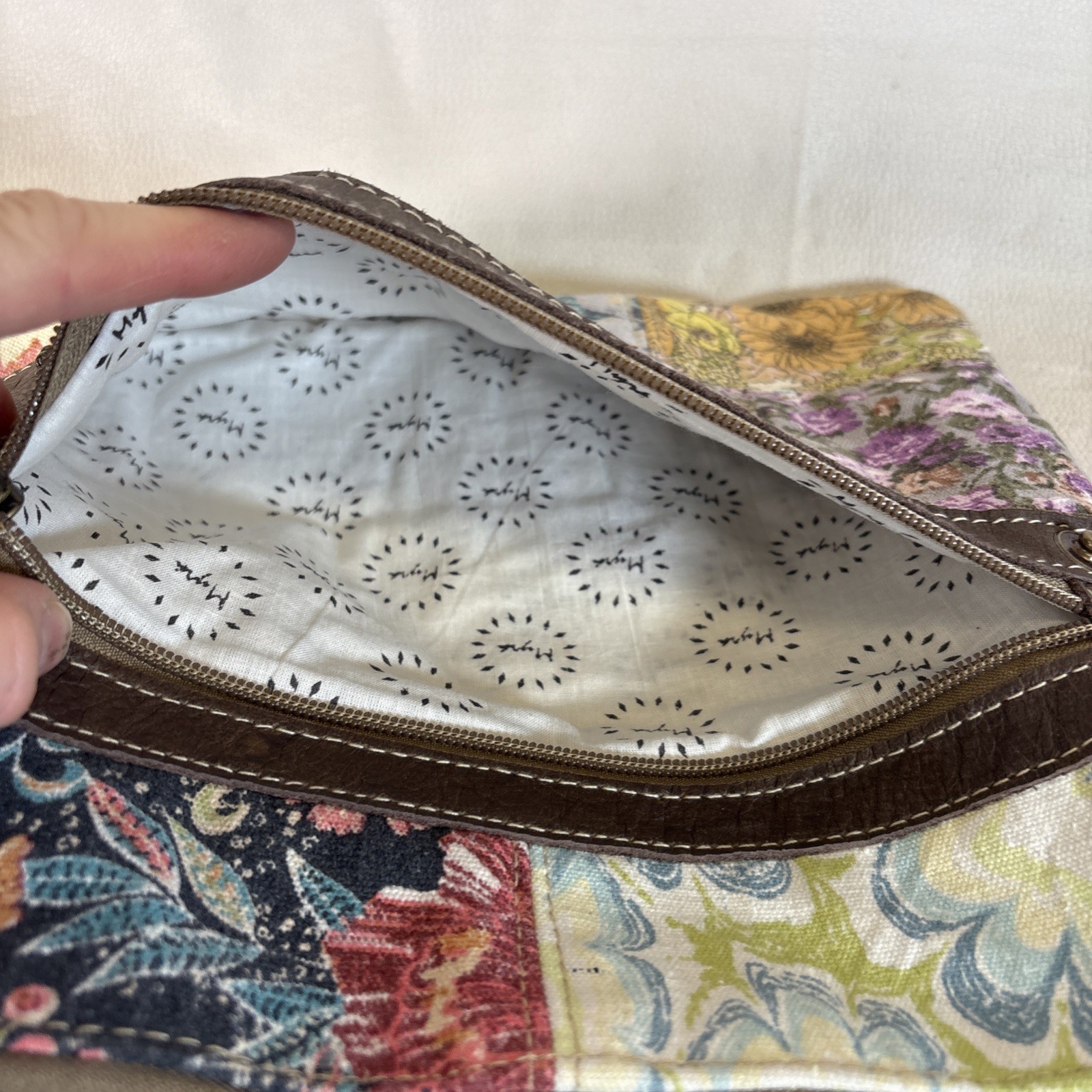 Myra Bag Patchwork Boho Canvas Patchwork Crossbod… - image 4