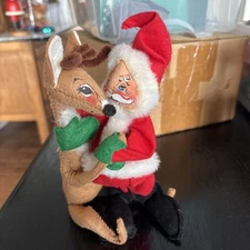 1965 ANNALEE SANTA & REINDEER