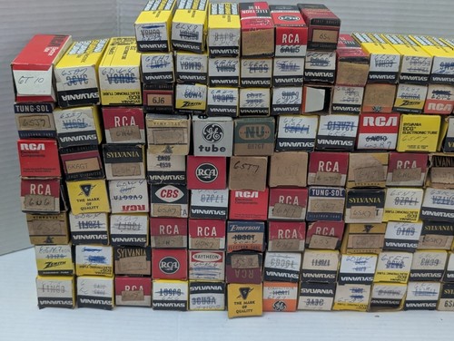 Lot Of 127 Vintage Radio Tubes Electronics READ - Picture 8 of 9