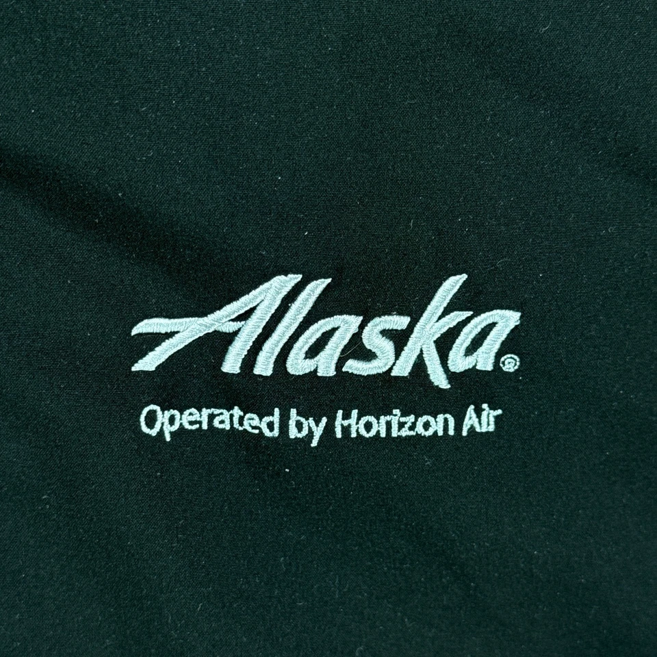 Alaska Airlines Horizon Air Employee Jacket Mens Large Black - Image 4 of 4