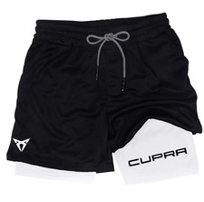 Men  s 2 In 1 Compression Shorts  Breathable Summer Running Shorts  M-3XL