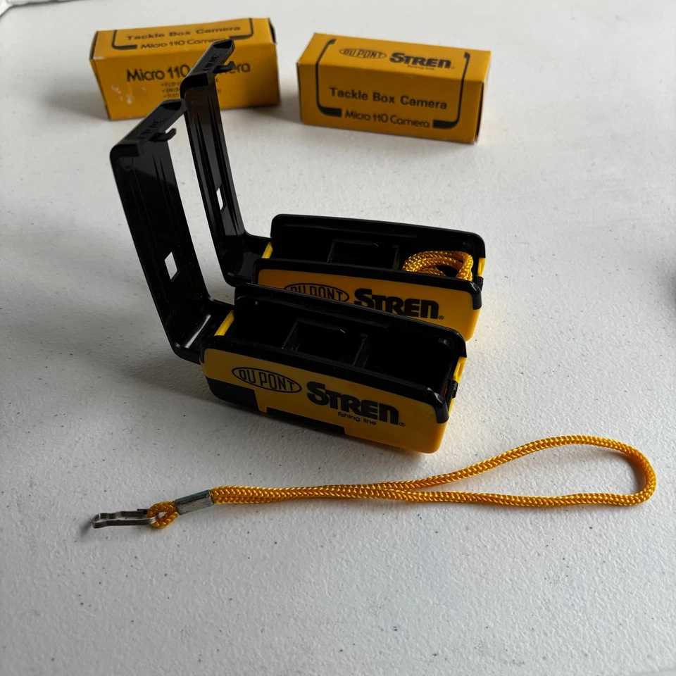 Lote de 110 cámaras "Tackle Box Camera" línea de pesca Dupont Stren publicidad Foto 3 de 4