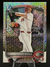 2025 Bowman Draft BDC-109 Mason Neville Chrome Mojo Refractor Cincinnati Reds