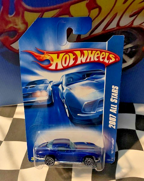 Hot Wheels 2007 All Stars 18/24 150 Split Window '63 Corvette BLUE 10SP