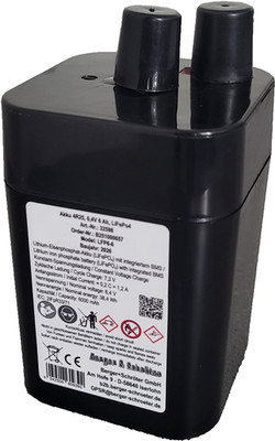 Akku  4R25 6,4V 6Ah Blockakku UN3480 LiFePo4 für Futterautomat Lampen Geräte NEU