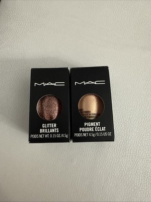 TWO NEW in Box Mac Eye Pigment Color Powder Color Cooper And Melon