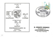 155342) Feldpost Bundeswehr Privat-GSU Panzer, SSt. Landshut 1994+ungebraucht