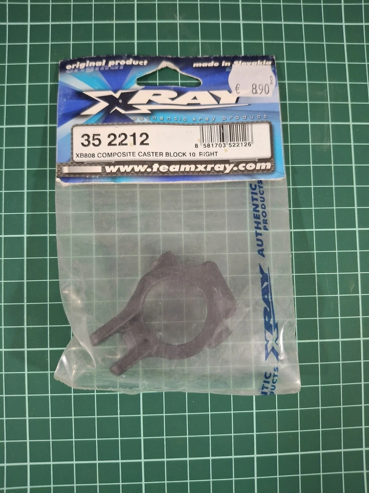 XRAY rc 1:8 XB808 Composite Caster Block 10 Right 352212 - Imagen 2 de 3