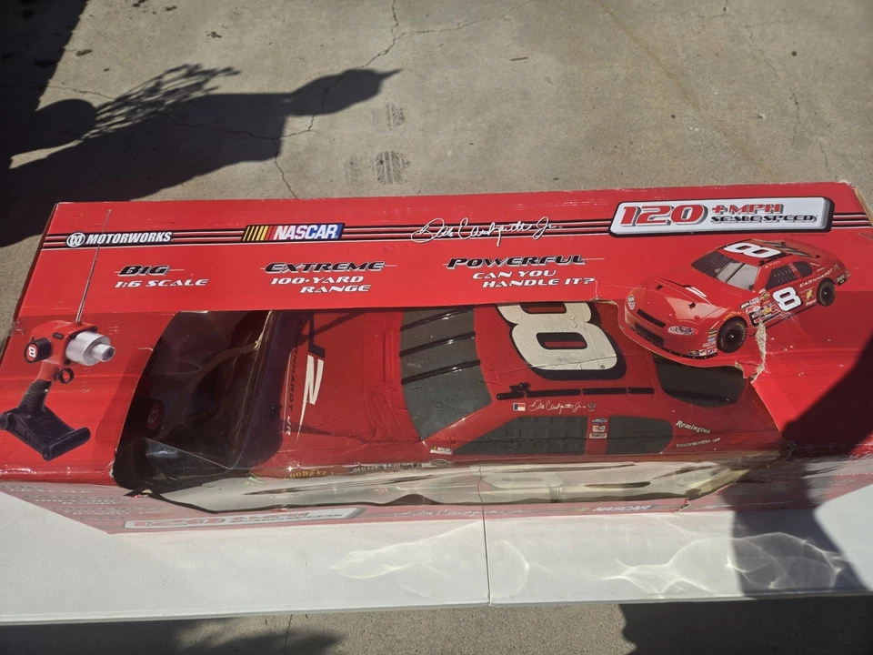 Motorworks 1.6 Scale Nascar Dale Earnheardt Red #8 Race Car Remote Control  - Image 3 of 4