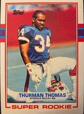 1989 Topps #45 Thurman Thomas (Super Rookie) Buffalo Bills Running Back