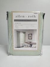 ALLEN ROTH HARLOW SEA GREEN 84" Light Filtering Curtain PANEL NEW 4140912