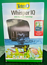 Tetra Whisper IQ Power Filter 10 Gallons, 105 GPH, with Stay Clean Technology