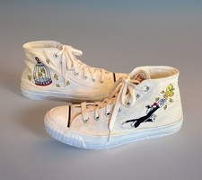 RARE 90 s Looney Tunes Sylvester Tweety Keds High-Top Sneakers Women s 8.5 Shoes