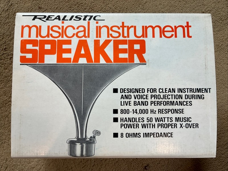 Vtg Realistic Musical Instrument Voice Projection Speaker 40-1279 NEW NOS