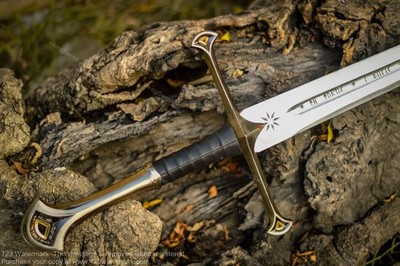 Narsil Anduril Sword Lord of the Rings Battle Halloween Cosplay w Scabbard Gift
