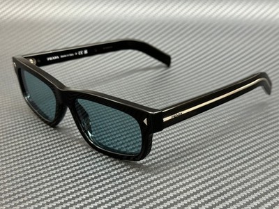 PRADA PR B11S 16K60P Black Blue Men's 55 mm Sunglasses