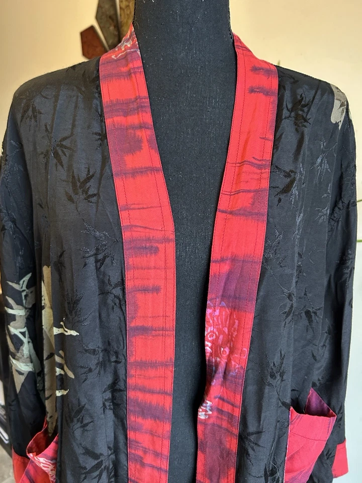 Chaqueta Kimono De Colección Kusnadi Nueva York Longitud Media Talla M Madi In Bali Boho Festival Foto 2 de 4