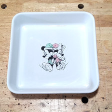Disney Mickey And Minnie Mouse Santa Holiday Kisses Square Baking Dish Christmas