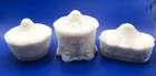 Vintage Kemple White Milk Glass Trinket Boxes- Lot of 5