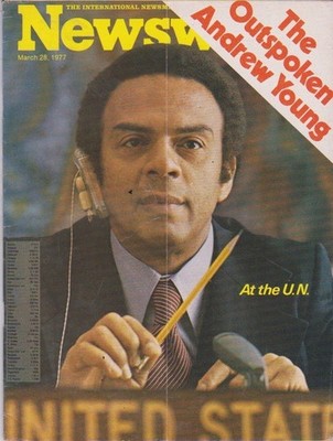 NEWSWEEK magazine-mar 28,1977-THE OUTSPOKEN ANDREW YOUNG-AT THE U.N.