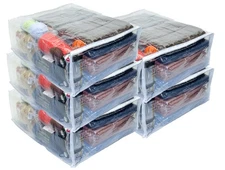 5-Pack X-Large (20" x 23" x 8") Heavy Duty Vinyl Zippered Storage Bags (Clear...