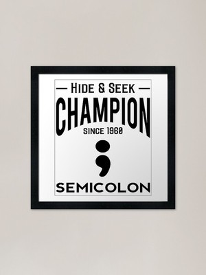 Hide and Seek Champion Since 1960 S Framed Wall Art Poster Canvas Print Picture