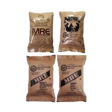 Meals Ready to Eat Pack of 4 - MRE Emergency Food Rations Assorted