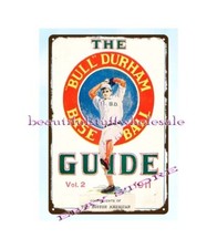 home decor 1911 baseball The Bull Durham Base Ball Guide Cover metal tin sign