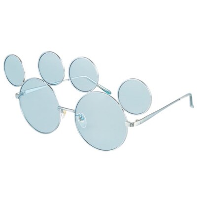 [EXCLUSIVE] Tokyo Disney Resort Fashion sunglasses Mickey Mouse Blue Metallic Japan Tokyo Disney Resort Fashion Sun Glasses Mickey STAR  main image 3