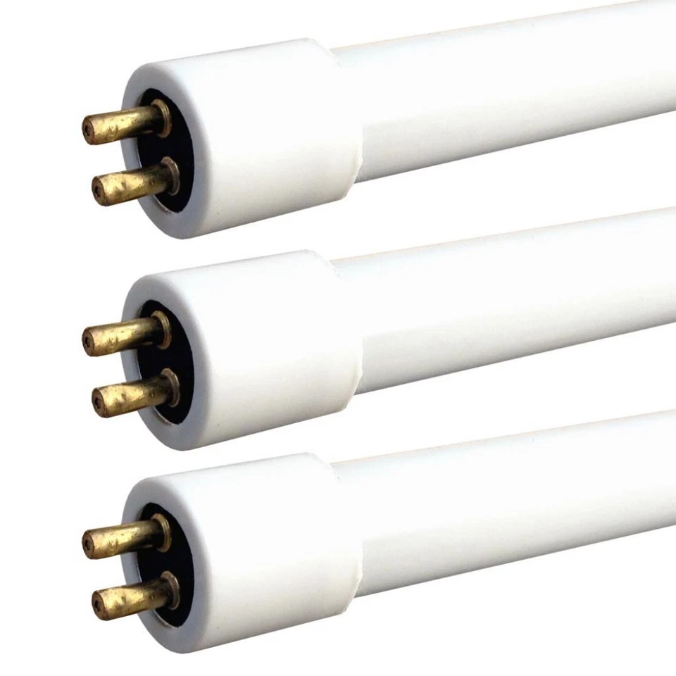 LEYTON LIGHTING Light Bulb 3 x 10w T4 Fluorescent Tube 352mm Inc Pins 338mm Excl 3400K F10T4x3