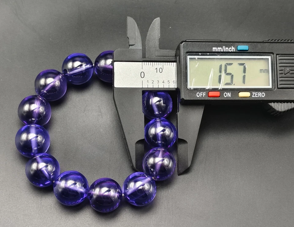 Regalo de Negocios Pulsera de Piedras Preciosas Ojo Naga Púrpura Colección Amuleto Tailandés CK703 Foto 2 de 4