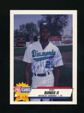 1993 Fleer ProCards #1780 Bobby Bonds Jr signed auto autograph tough