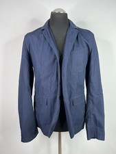 Burberry giacca uomo jacket blu taglia M