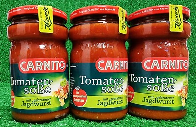 (17,95 /L) 3x Carnito Tomatensoße mit gebratener Jagdwurst 325ml Versand0 