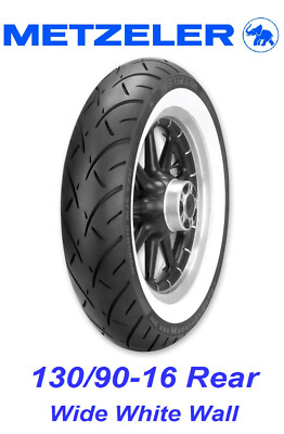 METZELER WHITE ME888 REAR TIRE 130/90-16 HARLEY TOURING SOFTAIL DYNA SPORTSTER