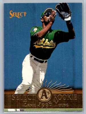 1995 Select Rookie RC #195 Ernie Young Oakland Athletics Baseball