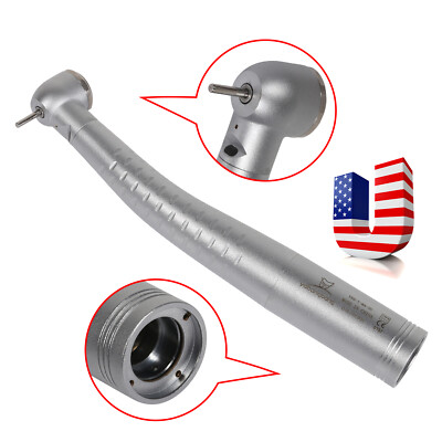 Dental Fiber Optic LED Turbine Handpiece Large Head Push fit KAV Coupler MX