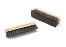 Classic horsehair brush for removing dirt, applying polish and buffing shoes